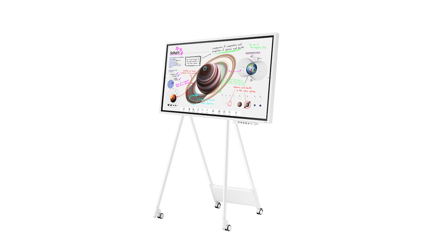 Vorschau: Samsung Flip Pro WM55B 55" mit 4K UHD inkl. Flip Standfuß und Anschlussbox