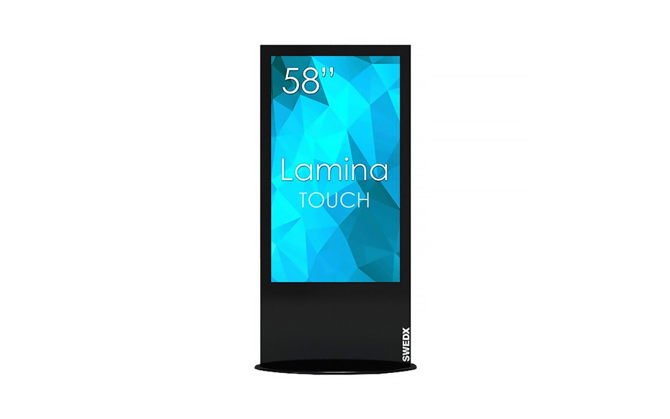 SWEDX Touch Lamina 58" 4K UHD freistehendes Display