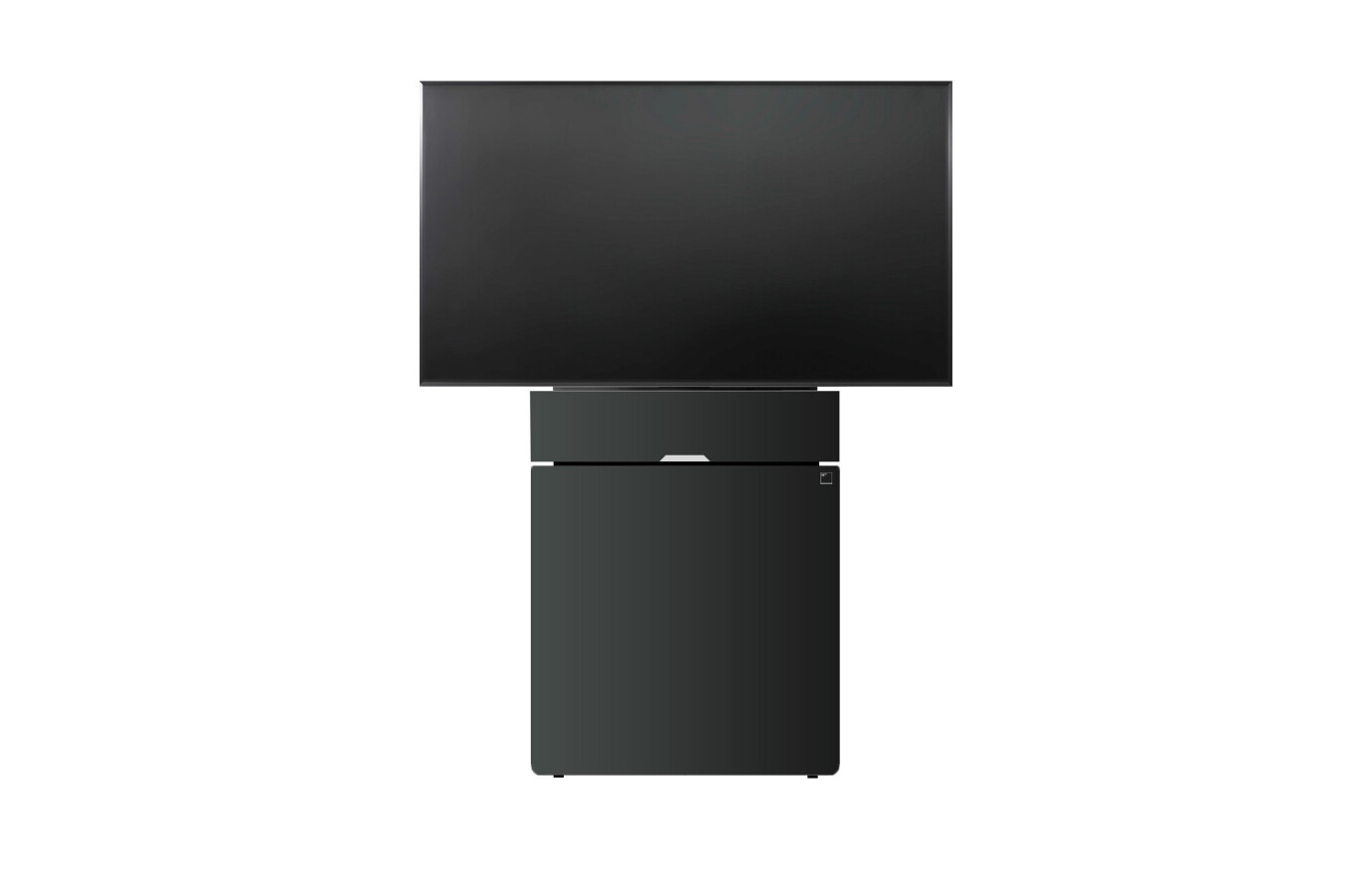 Holzmedia W6 Displaystele M, Front 80cm, Blende für Lenovo ThinkSmart, schwarz