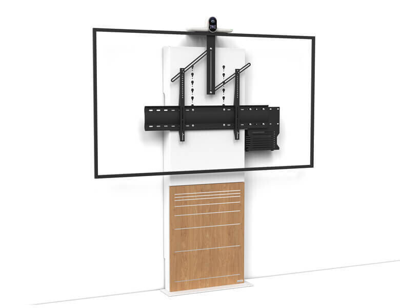 AXEOS STILIX WIDE - Einzelbildschirm (EB) Boden/Wandsystem für 65 bis 80" Bildschirme