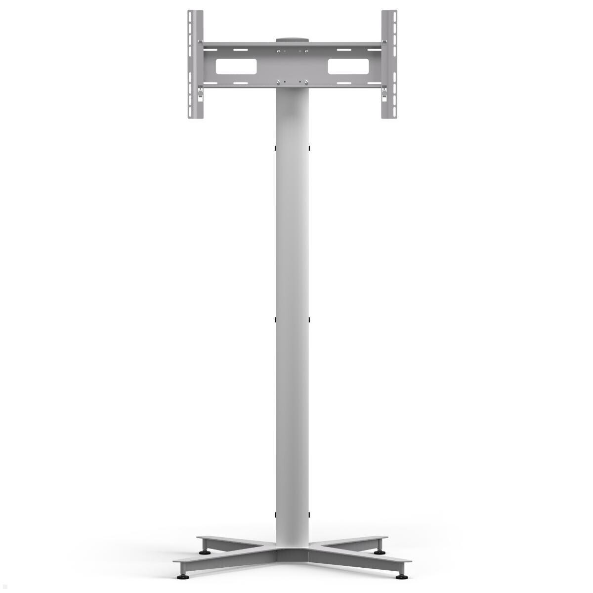 SMS Icon FH T 2000 SLV – Bodenständer für 75" Displays, silber | Länge: 2000mm