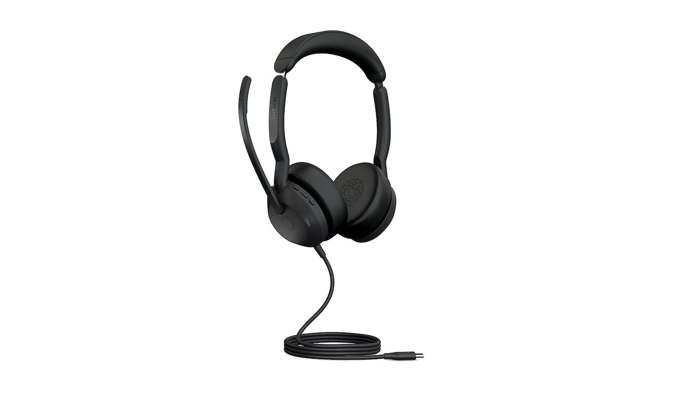 Jabra Evolve2 50 Link380c MS Stereo – schnurgebundenes Stereo Headset mit USB-C zertifiziert für Mic