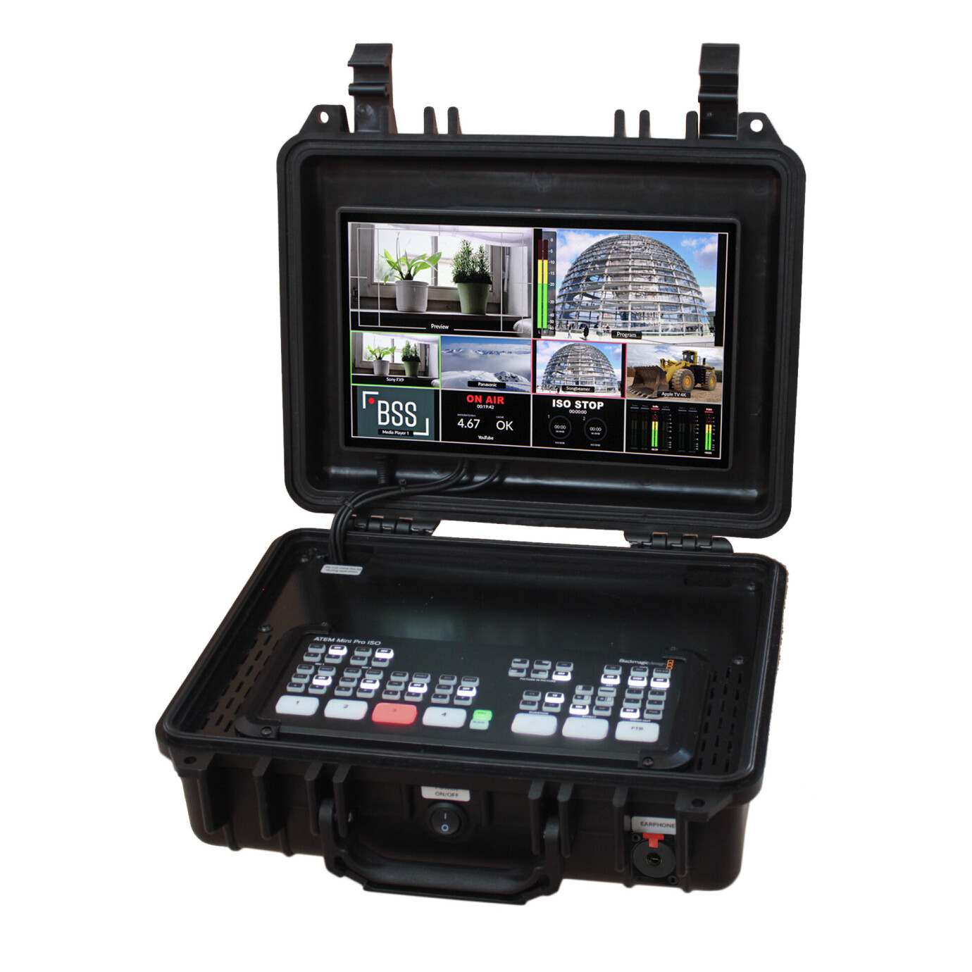 BSS All-In-One Streaming Setup Koffer Professional mit ATEM Mini Pro