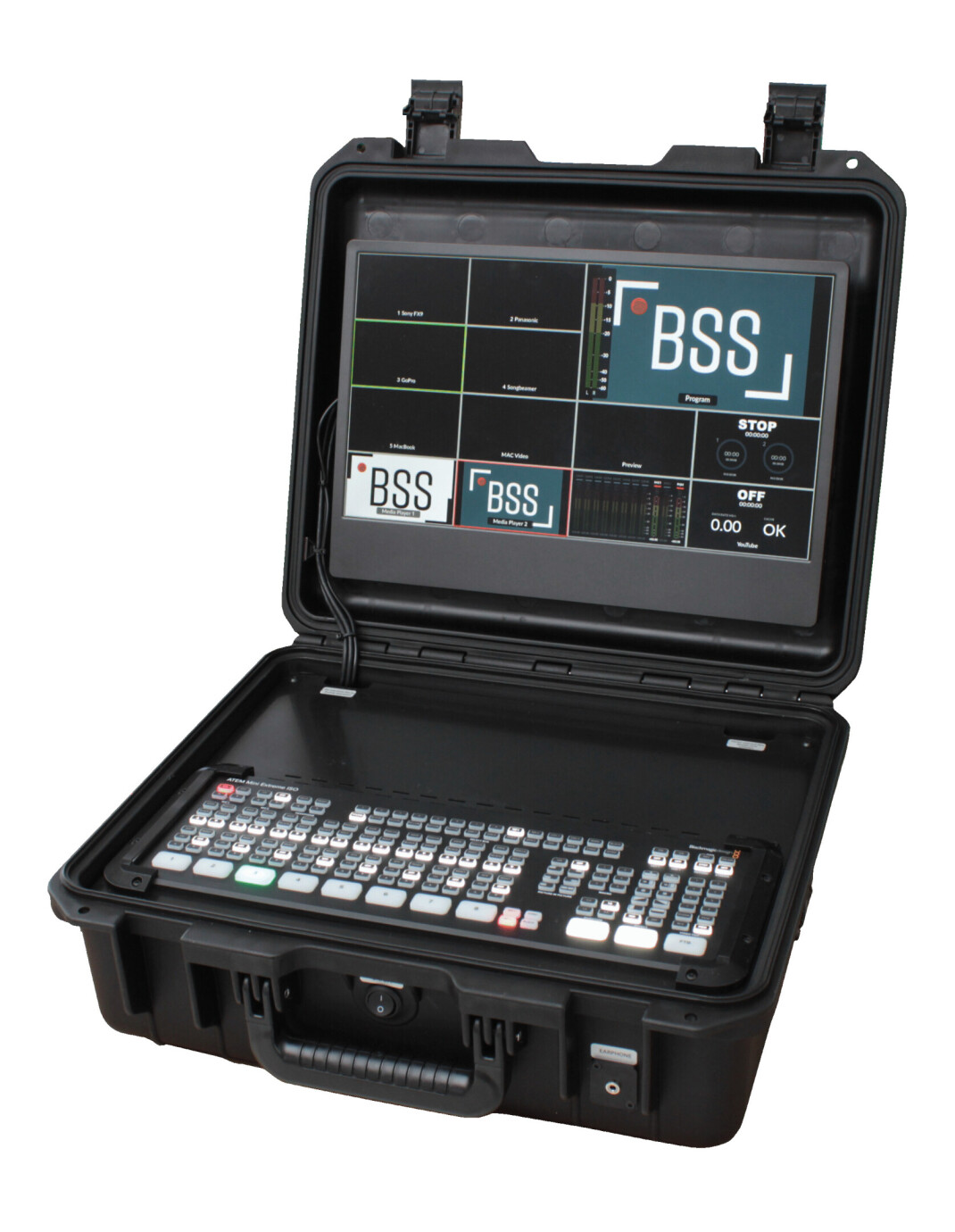 Vorschau: BSS All-In-One Streaming Setup Koffer Basic mit Atem Mini Extreme