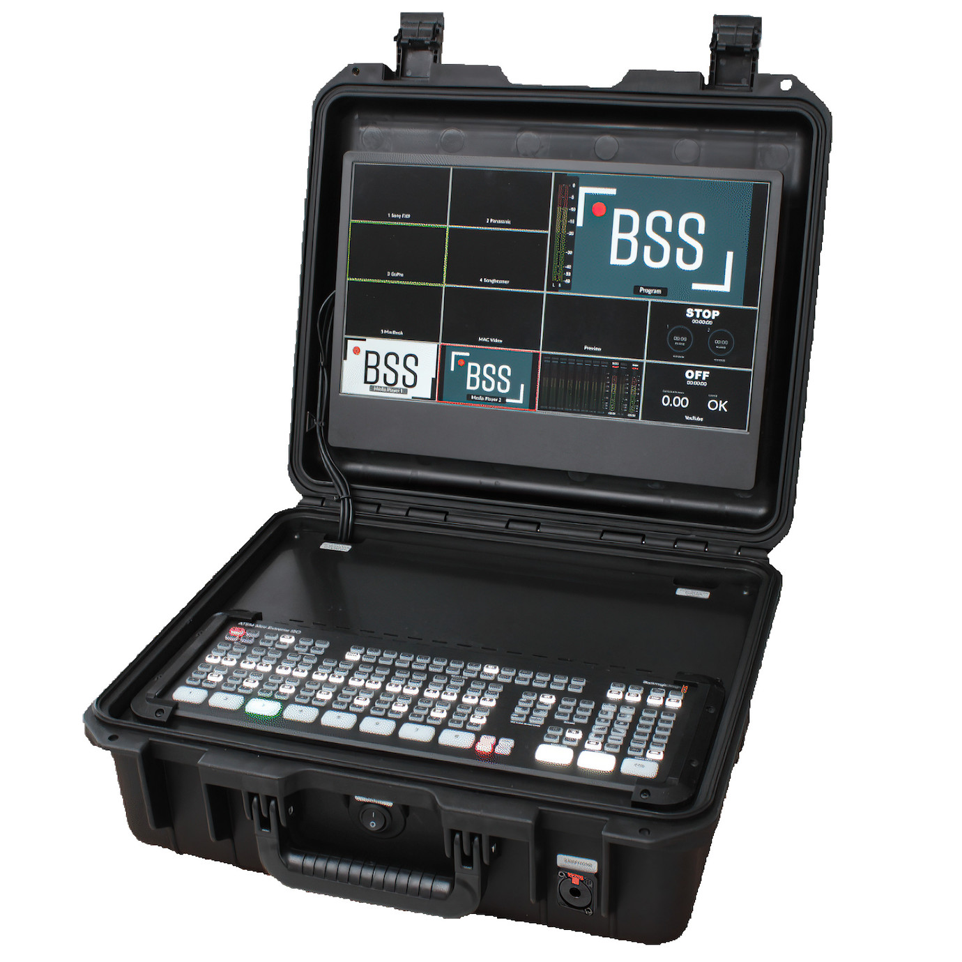 BSS All-In-One Streaming Setup Koffer Professional SDI mit Atem Mini Extreme