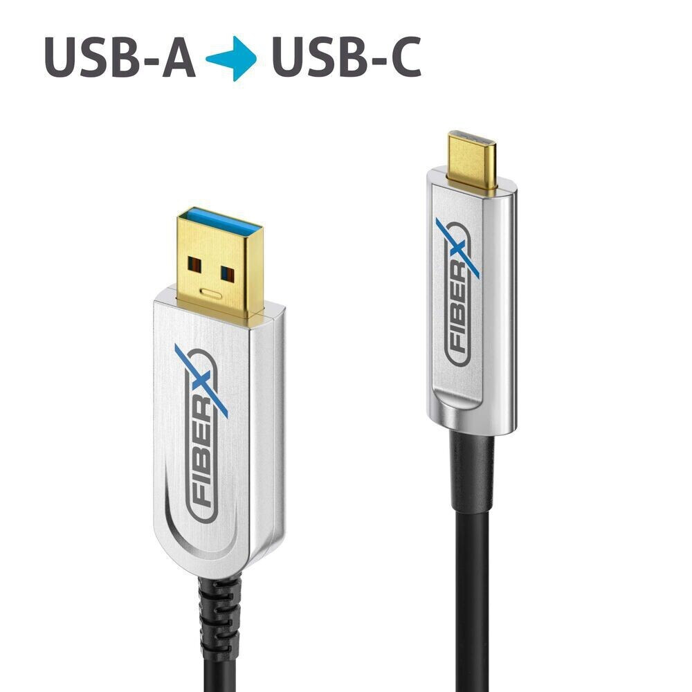 Purelink FX-I630-020 USB 3.2 USB-C//USB-A AOC Glasfaserkabel, 20 m