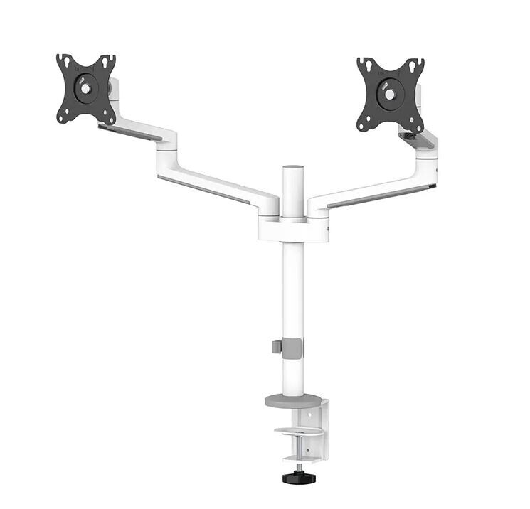 Neomounts DS60-425WH2 - vollbewegliche Tischhalterung für zwei Bildschirme bis zu 27" - schwarz