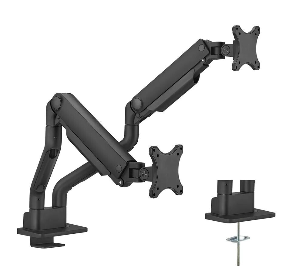 Neomounts DS70S-950BL2 - vollbewegliche Tischhalterung für zwei 17-35" Bildschirme - schwarz
