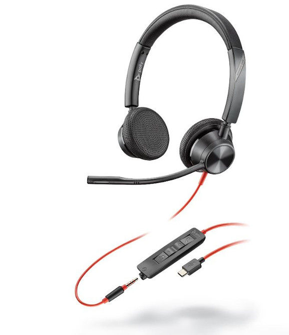 Poly Blackwire 3325 - Schnurgebundenes Stereo-Headset mit USB-C