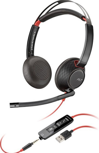 Poly Blackwire 5220, C5220 USB-A - Schnurgebundenes Stereo-Headset mit USB-A und 3,5 MM