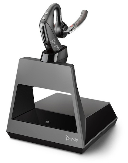 Poly Voyager 5200 Office Bluetooth Mono Headset für Tischtelefon, Mobiltelefon und PC mit USB-A für 