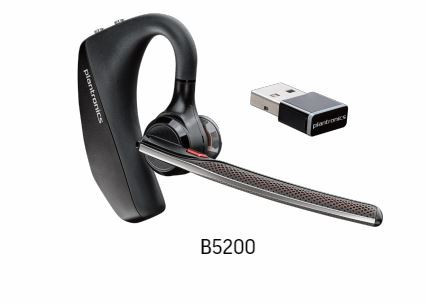 Poly Voyager 5200 UC Bluetooth-Headset-System inkl. BT-600