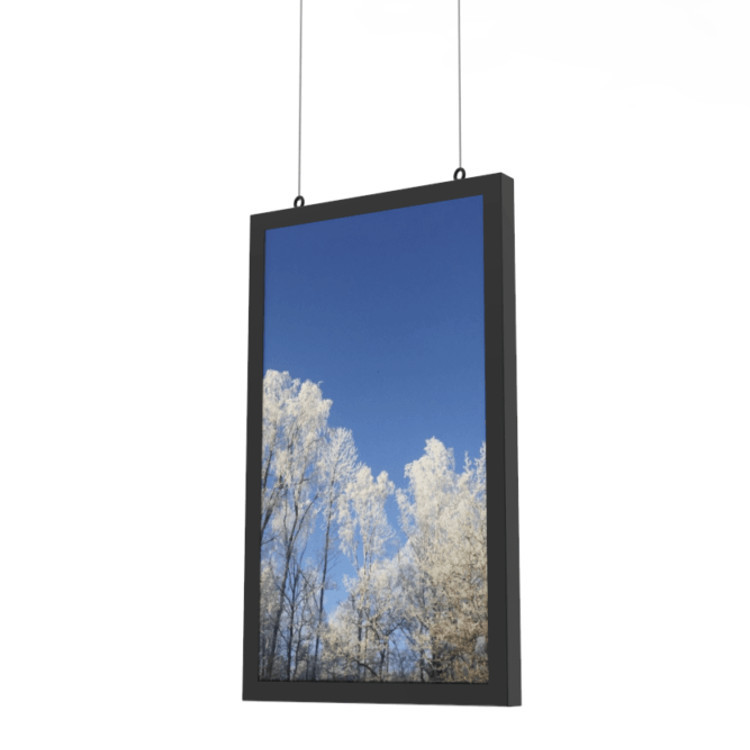 HI-ND 46" Wandgehäuse Window, Hochformat, schwarz