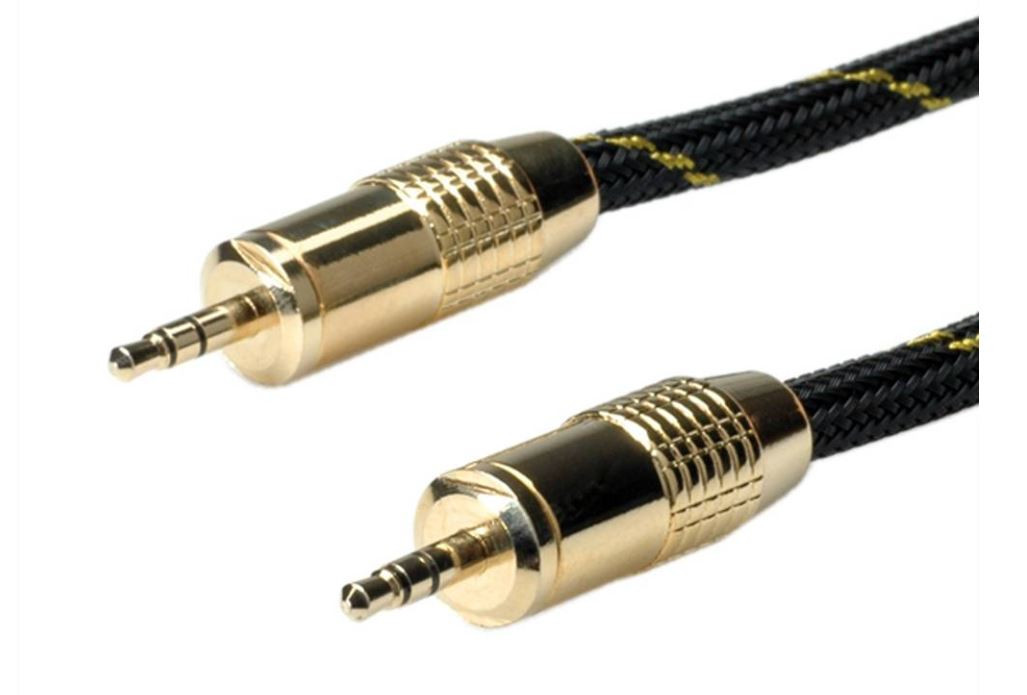 ROLINE GOLD 3,5mm Audio-Verbindungskabel, 10m