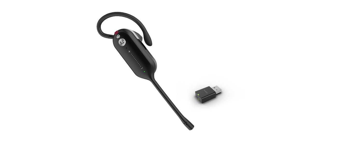 Yealink WH63 Kabelloses DECT-Headset | Microsoft Teams zertifiziert | mit Workstation