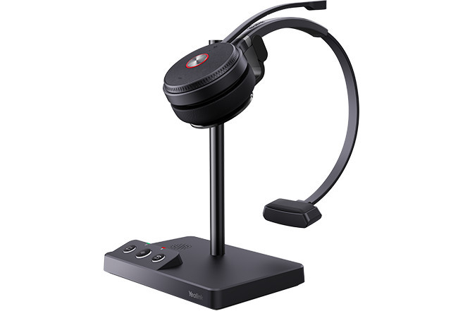 Yealink WH62 Kabelloses Mono DECT-Headset | Standard | mit Workstation