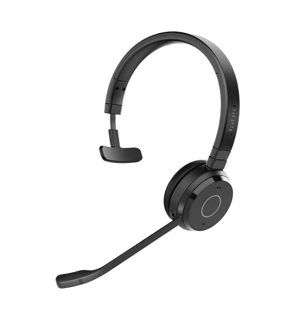 Jabra Evolve 65 TE - Bluetooth, USB-A - schnurloses Mono Headset zertifiziert für MS Teams | ohne Wo