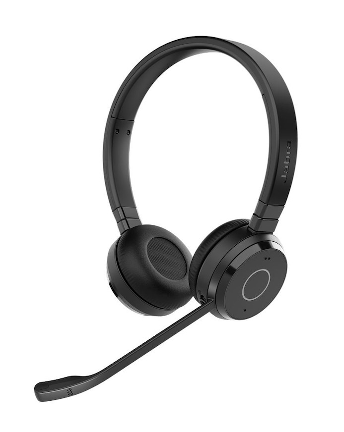 Jabra Evolve 65 TE - Bluetooth, USB-A - schnurloses Stereo Headset zertifiziert für MS Teams | ohne 