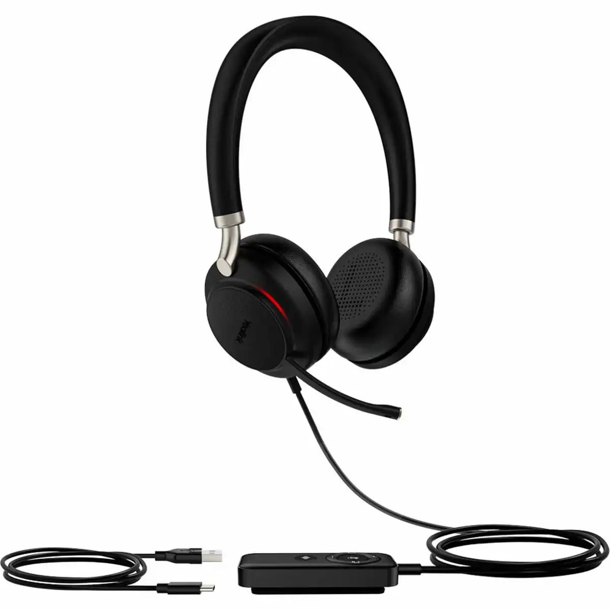 Yealink UH48 Dual Teams USB-C/A - kabelgebundenes Stereo Headset zertifiziert für UC-Platformen