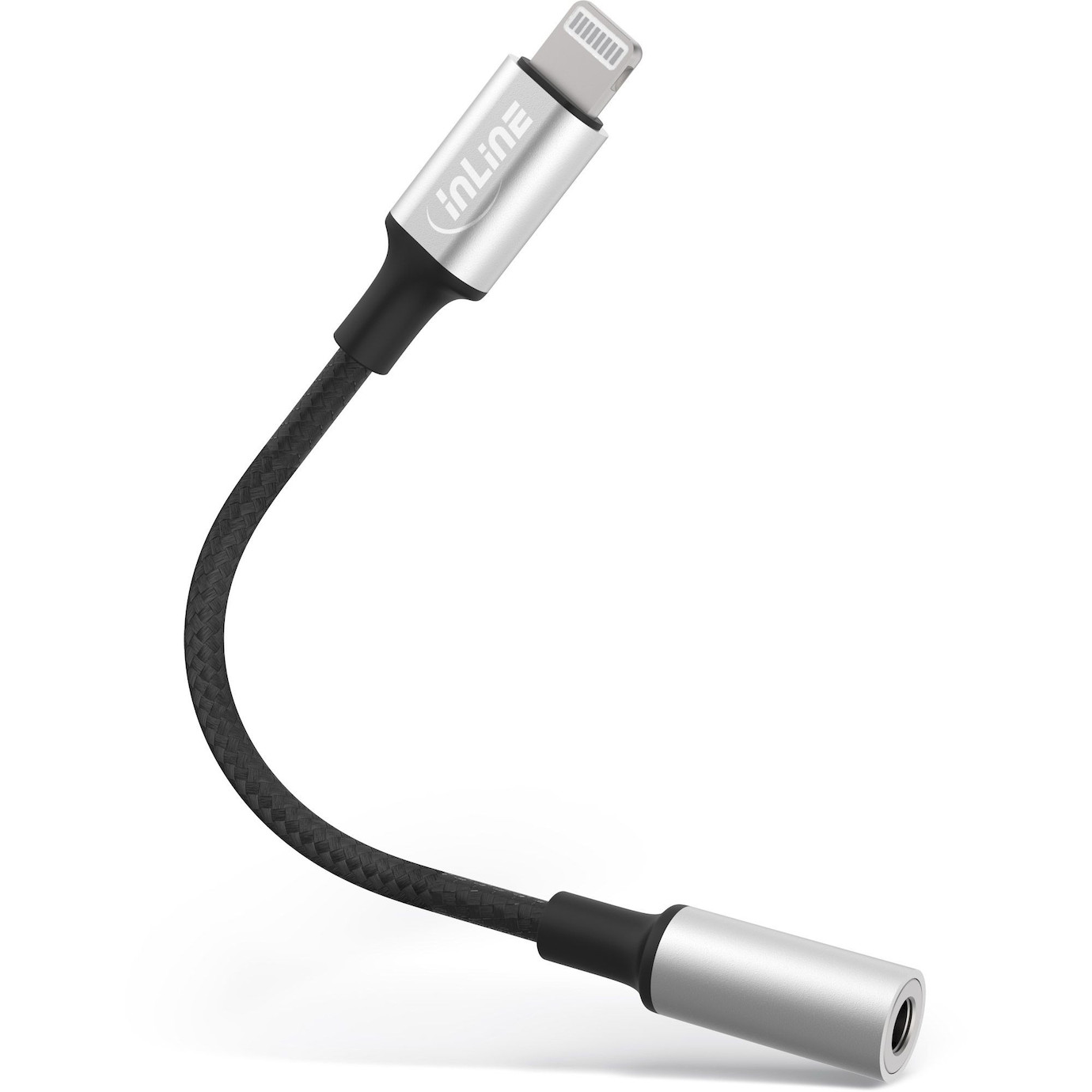 InLine Lightning Audio Adapter Kabel MFi-zertifiziert 0,1m