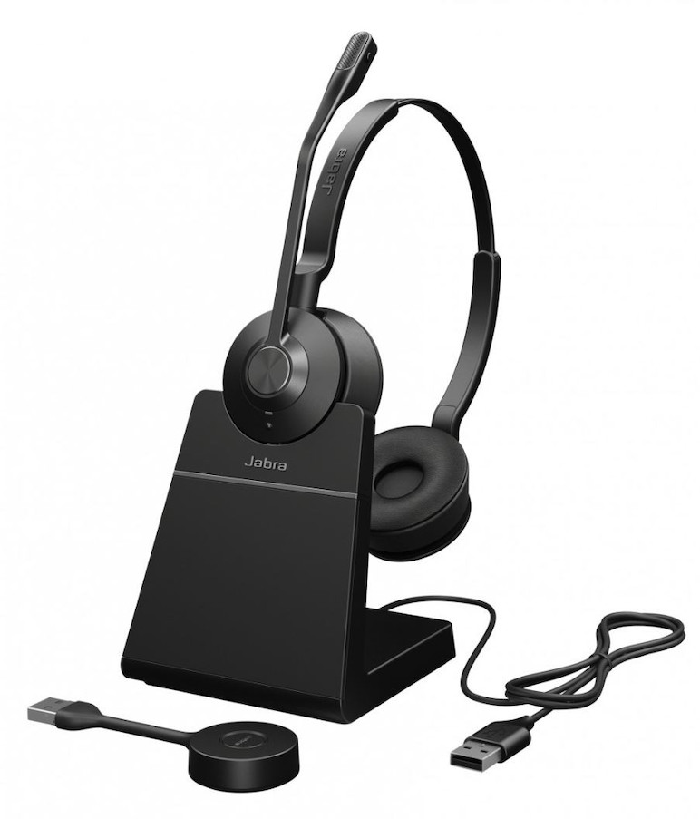 Jabra Engage 55 SE - DECT, USB-C - schnurloses Dual Headset zertifiziert für UC-Platformen | mit Lad