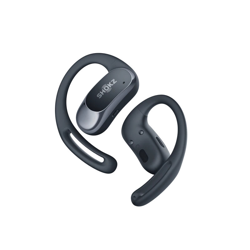 SHOKZ OpenFit Air Open-Ear-Design Bluetooth Kopfhörer mit 28 Stunden Wiedergabezeit | Farbe: Schwarz