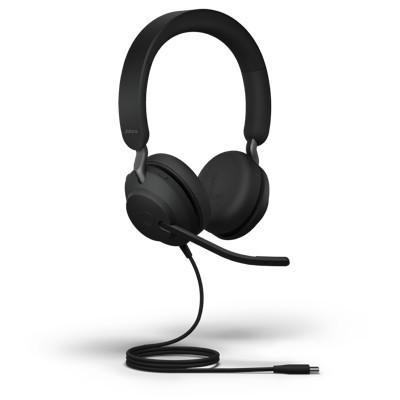 Jabra Evolve2 40 SE - USB-C / A schnurgebundenes Stereo Headset | zertifiziert für Microsoft Teams |