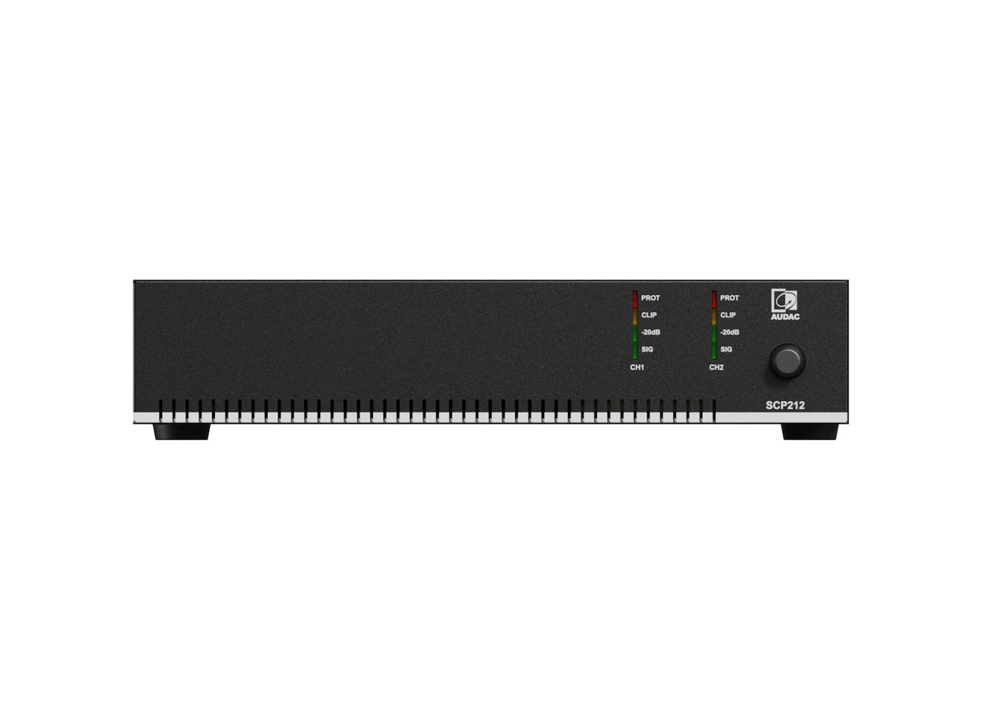 Audac SCP212 kompakte Zweikanal-Endstufe - 2 x 120 W @ 4 Ohm - 240 W @ 70/100 V