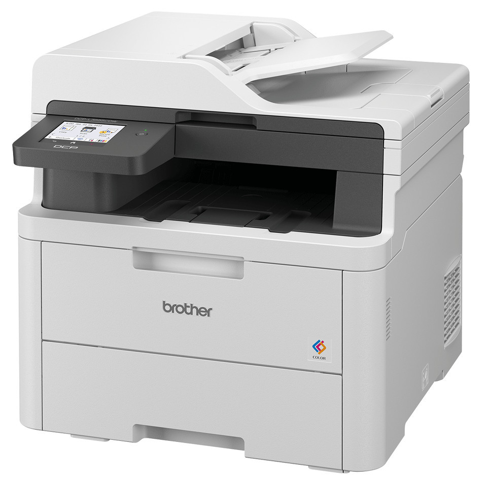 Brother DCP-L3555CDW kompaktes 3-in-1 Farb-LED Multifunktionsgerät mit WLAN/LAN, ADF und Duplexdruck