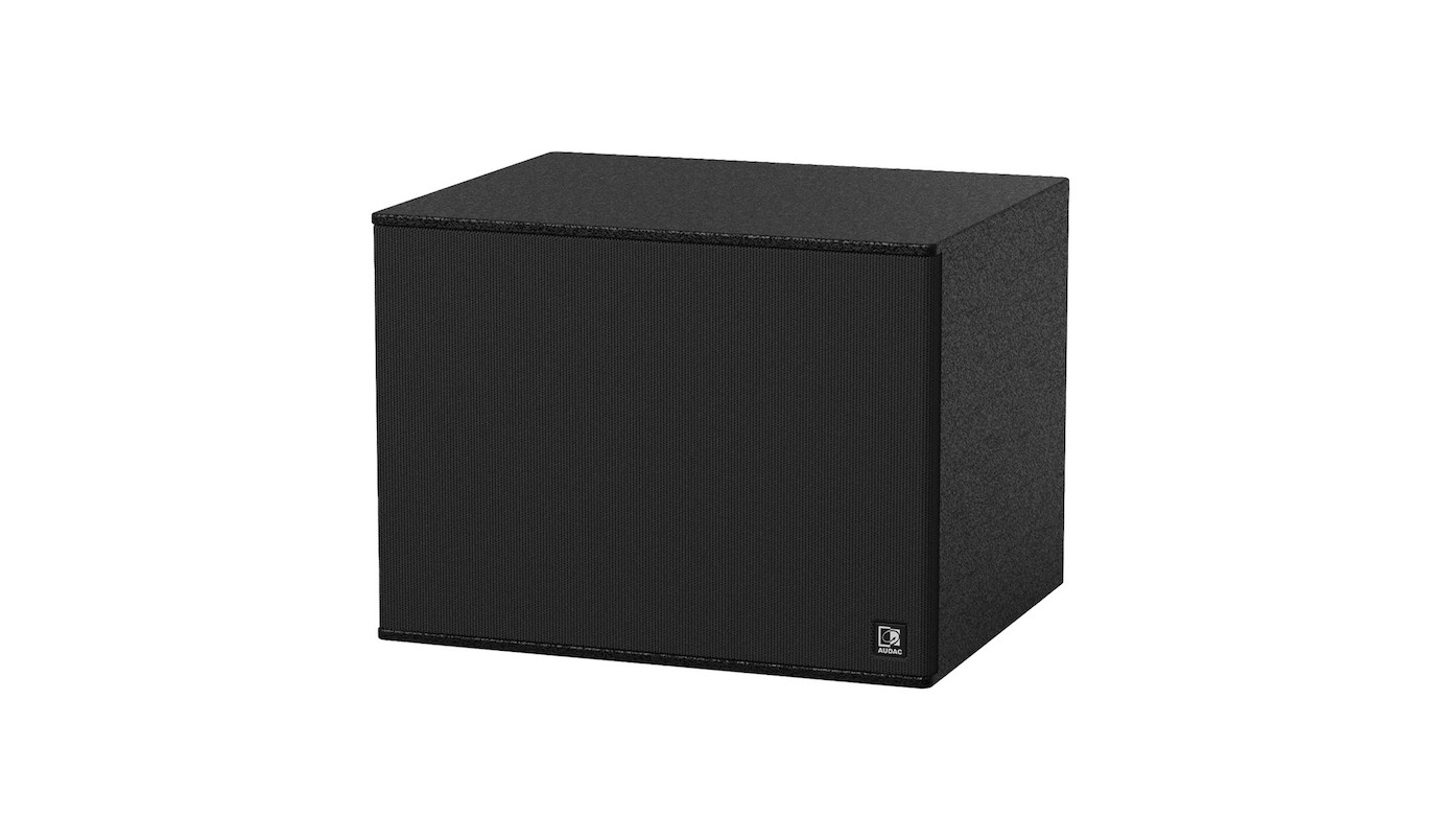 AUDAC ARCHI10 10" Bassreflex-Subwoofer im kompakten und eleganten Design für Innenräume in schwarz