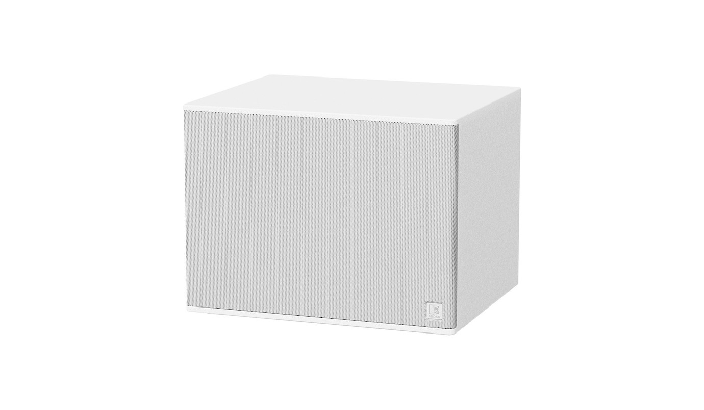 AUDAC ARCHI10 10" Bassreflex-Subwoofer im kompakten und eleganten Design für Innenräume in weiß