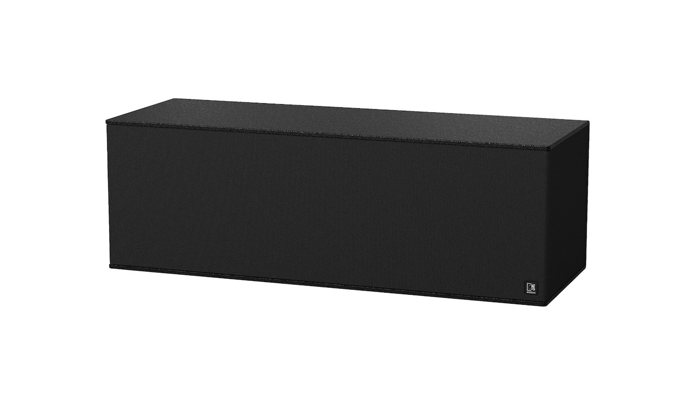 AUDAC ARCHI210 2x10" Bassreflex-Subwoofer im kompakten und eleganten Design für Innenräume in schwar