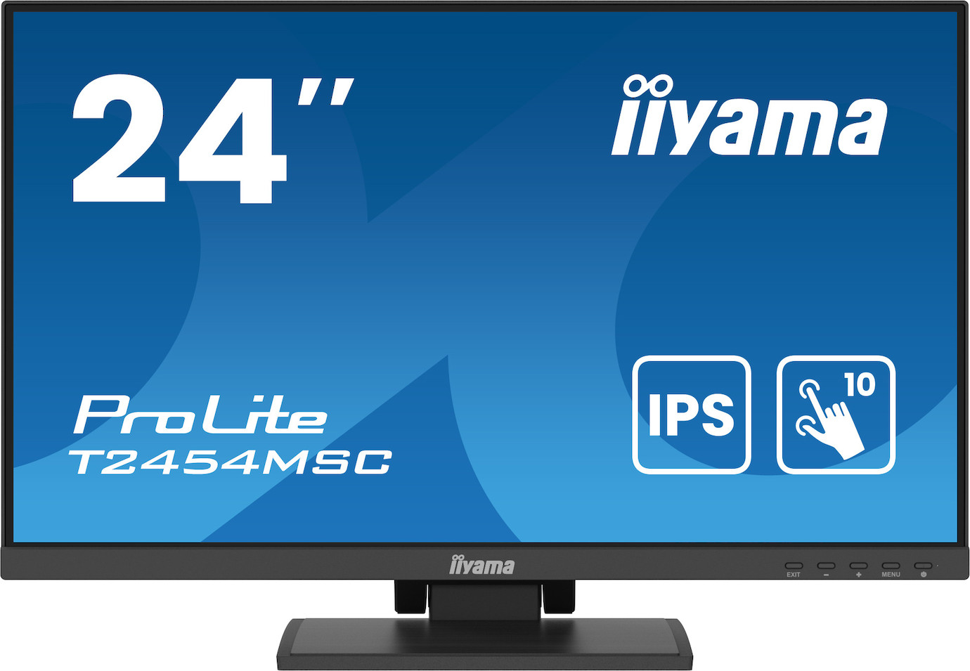 iiyama ProLite T2454MSC-B2AG 24" PCAP 10-Punkte Touchscreen-Monitor mit IPS-Panel-Technologie und An