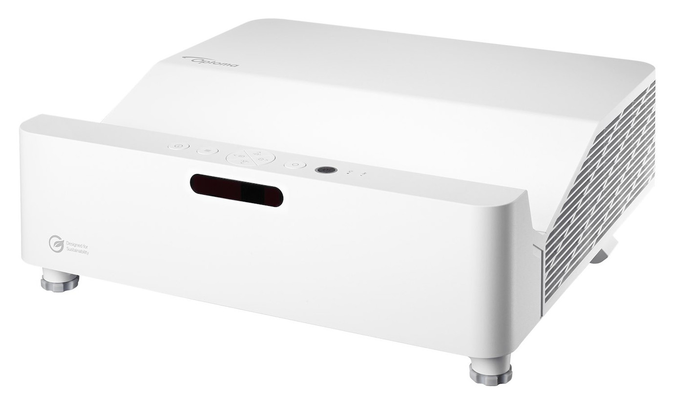 Optoma ZW410UST 4K Ultrakurzdistanz Beamer mit 4000 Lumen und kompaktem Design für Präsentationen au