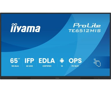 iiyama ProLite TE6512MIS-B4AG Interaktiver 65" 4K UHD Touchscreen für eine interaktive Zusammenarbei