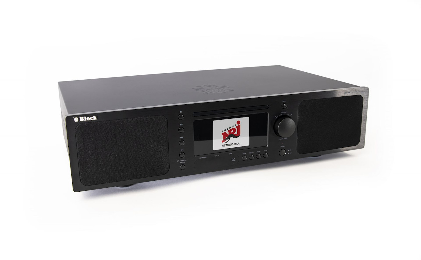 Block BB-200 Blu-Ray Internet-Receiver mit integriertem Lautsprechersystem in Saphirschwarz
