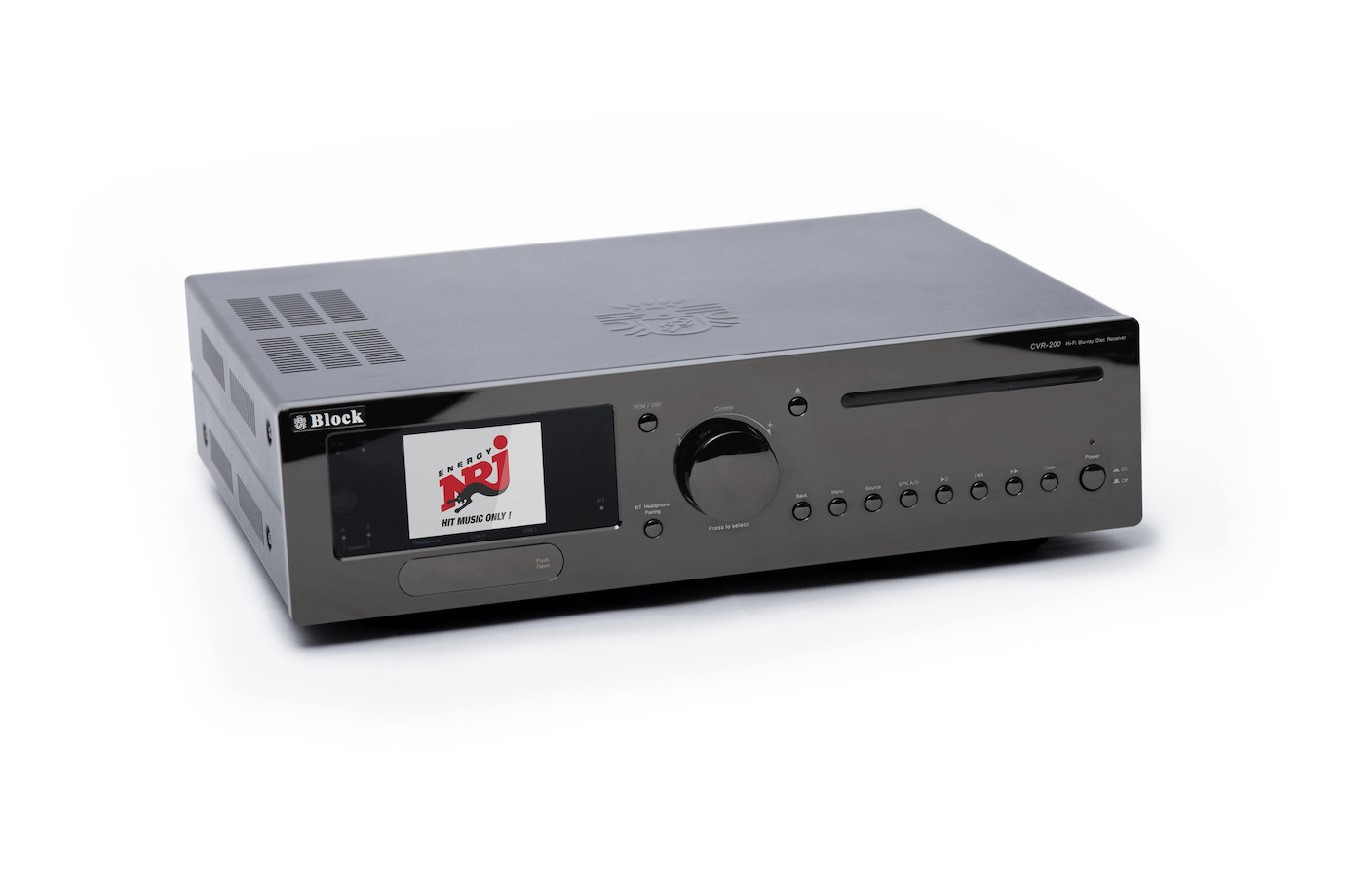 Block CVR-200 Blu-ray Internet Receiver mit 2x 100W Musikleistung für Streaming und Video-Wiedergabe