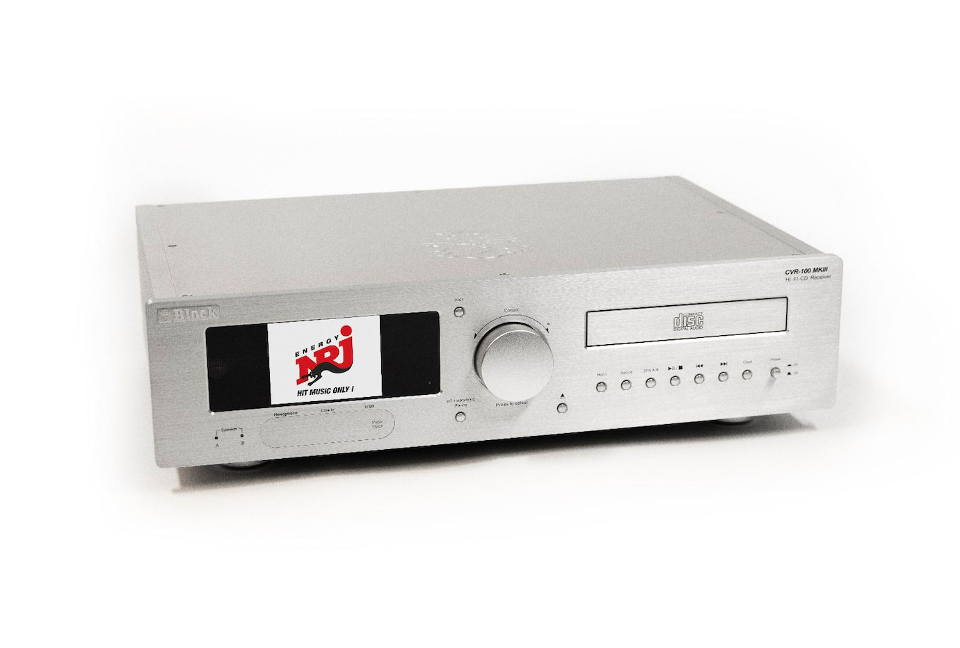 Block CVR-100+ MKIII Stereo-Netzwerkreceiver mit Bluetooth Sender & Empfänger und Farbdisplay in Dia