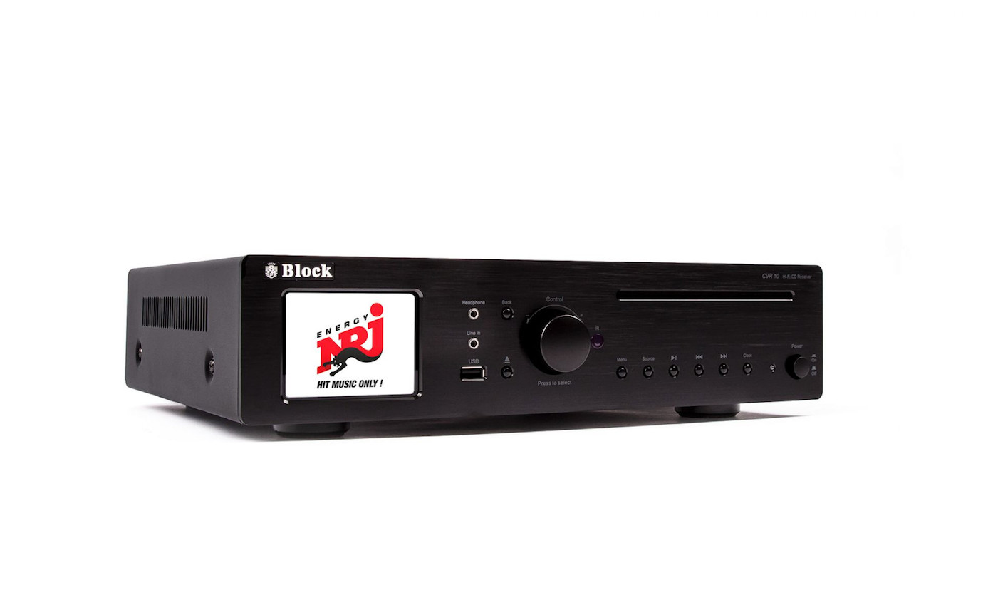 Block CVR-10 Internet-Receiver mit 2x 30 Watt Musikleistung in Saphirschwarz