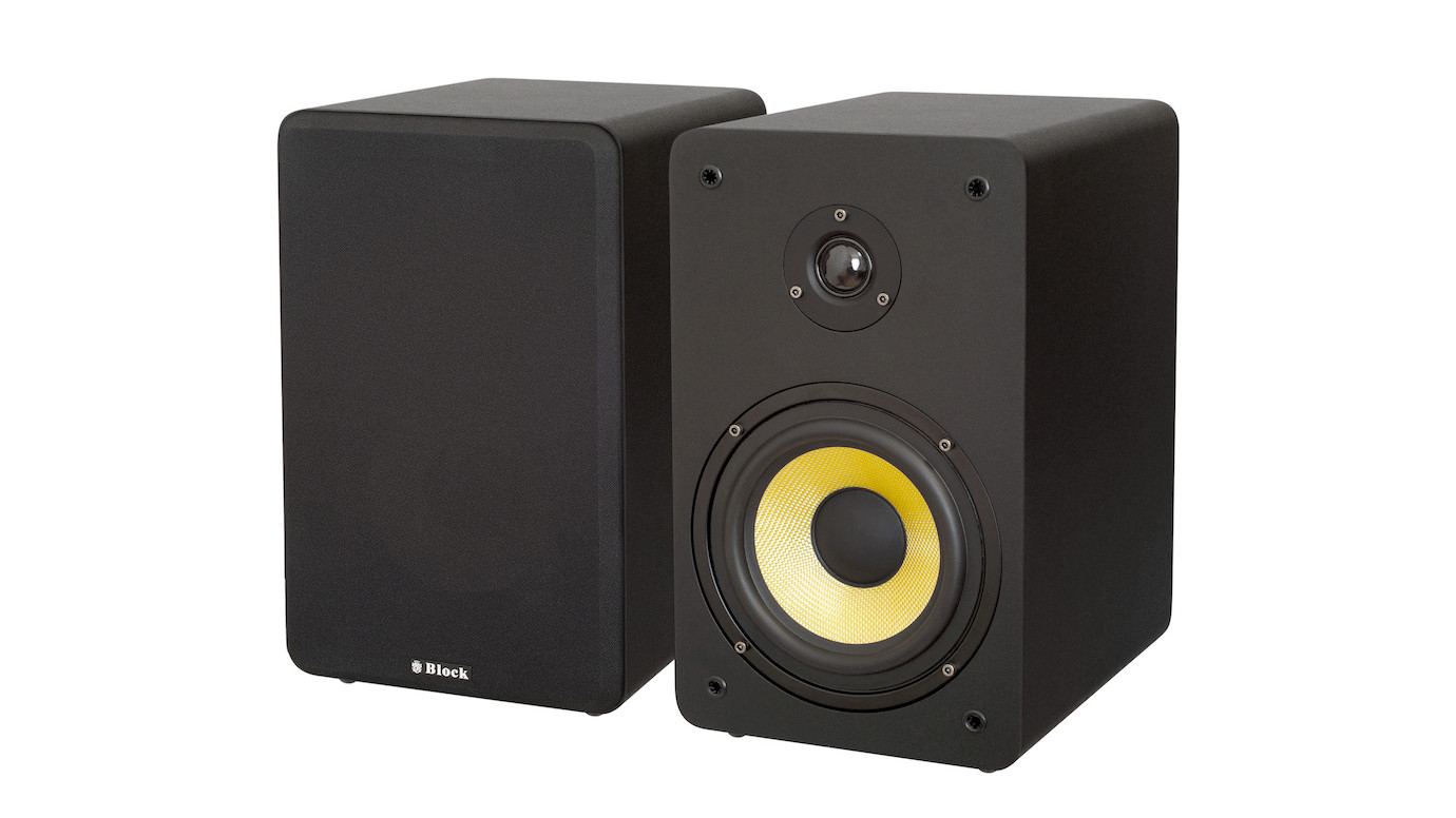Block S-250 2-Wege Lautsprecherbox in Schwarz