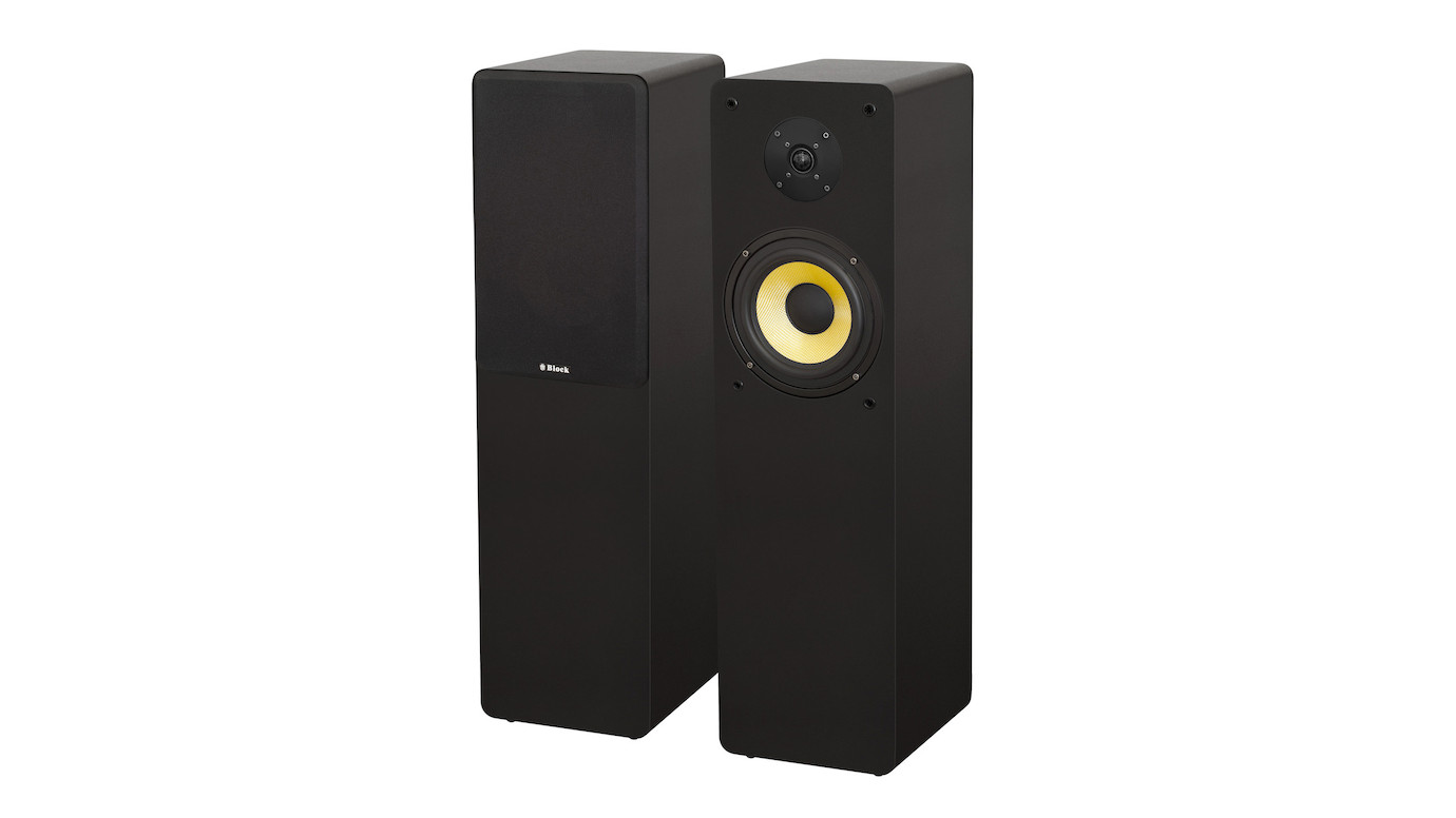 Block SL-250 Standlautsprecher in Schwarz