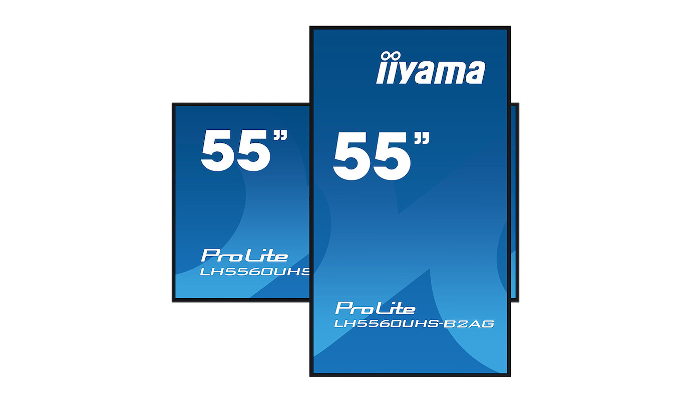 iiyama ProLite LH5560UHS-B2AG 55" 4K Digital-Signage-Display mit Android-Betriebssystem und flexible