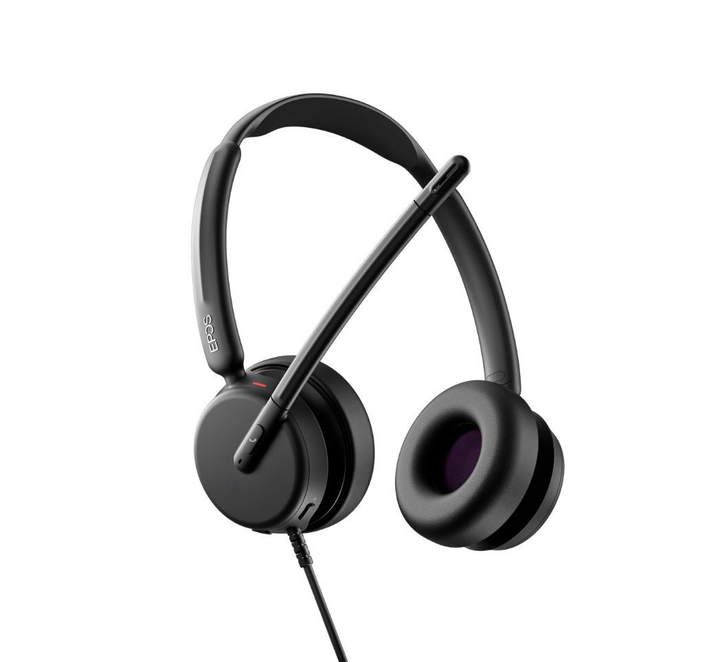 EPOS IMPACT 460T - kabelgebundenes Dual Headset USB-A / USB-C | zertifiziert für Microsoft Teams |