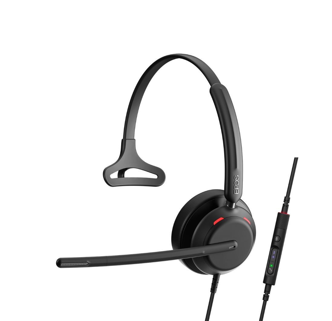 EPOS IMPACT 730T - kabelgebundenes Mono Headset USB-A / USB-C | zertifiziert für Microsoft Teams |