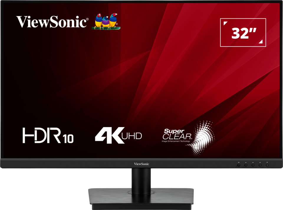 ViewSonic VA3208-4K-HD 32" 4K UHD Monitor mit HDR 10, Dual HDMI und DisplayPort