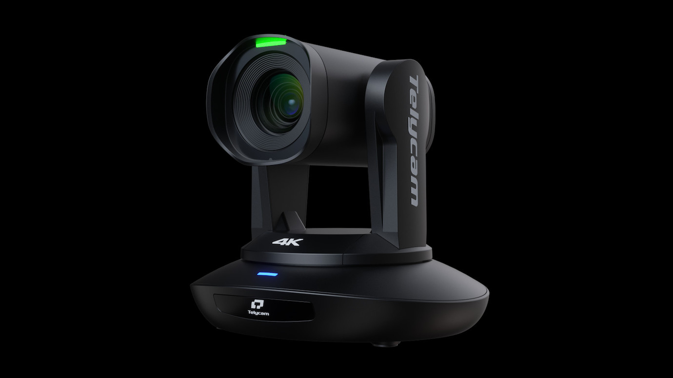Telycam Vision+ 4KN 4K60 20X PTZ-Videokamera mit automatischer Verfolgung und Live-Streaming, schwar