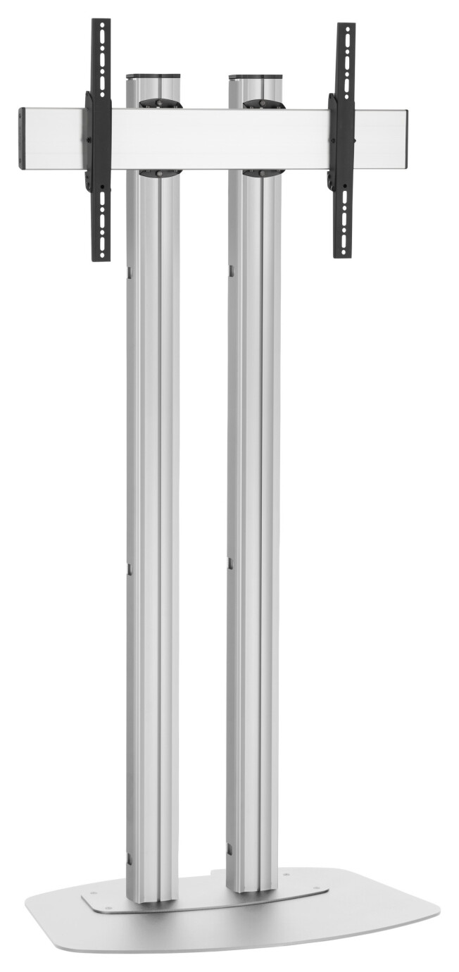 Vogels FD1884 Standfuß, Doppelprofil 180 cm, 800 x 400 silber/schwarz