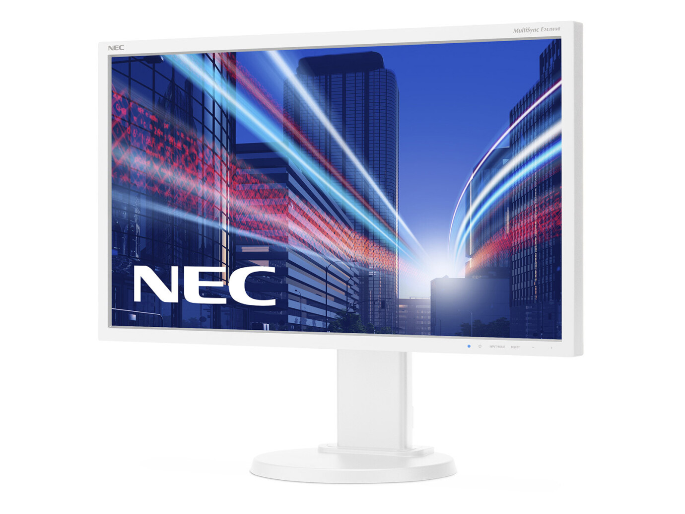 Vorschau: NEC MultiSync E243WMi, weiss 24" LCD Monitor mit Full-HD und 6ms