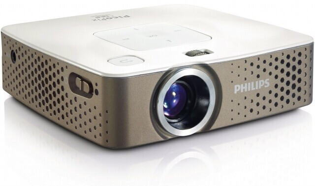 Philips PicoPix PPX3410 Mini Beamer mit 100 ANSI-Lumen und WVGA