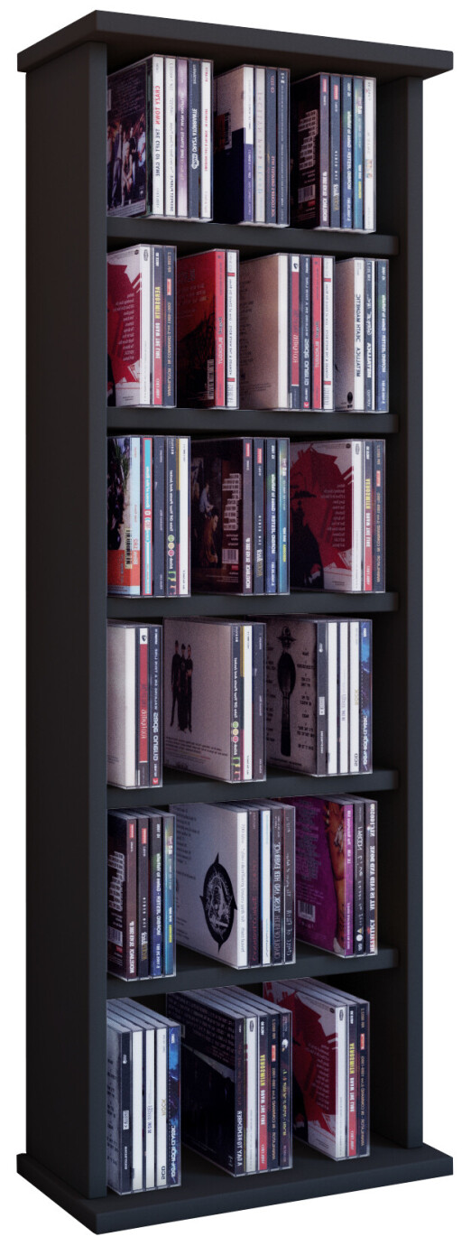 VCM mueble para CD/DVD Vostan - armario/estante sin puerta de cristal